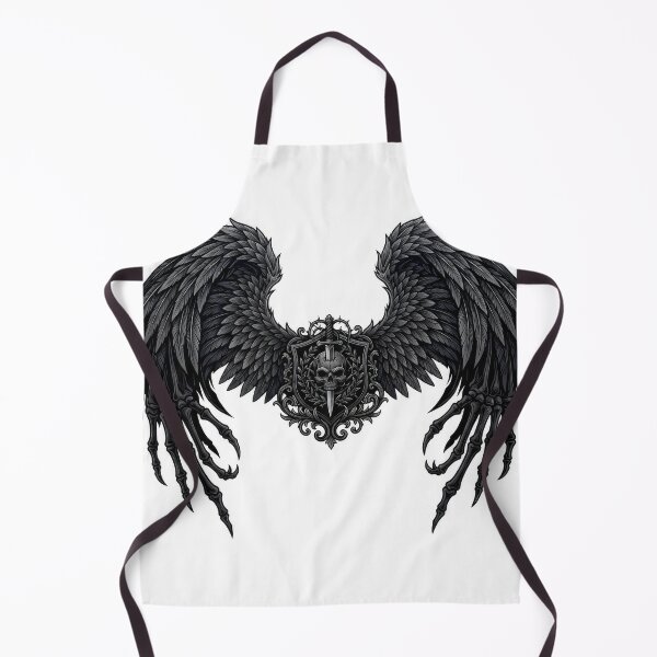 Item preview, Dark Gothic Skeleton Wings Skull Dagger Emblem designed and sold by Rahat3344.