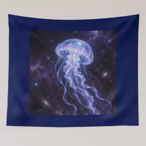 Item preview, Celestial Jellyfish Alien Core Print designed and sold by Inkworksbyshery.