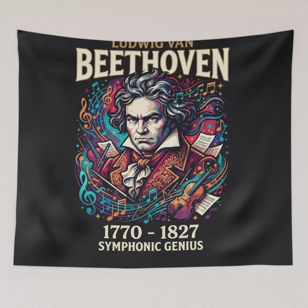 Item preview, Ludwig Van Beethoven Symphonic Genius Music Portrait    designed and sold by Owcomm.