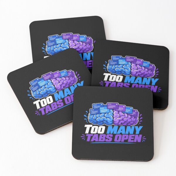 Item preview, Too Many Tabs Open Brain Browser Humor Tee designed and sold by GSideArtStore.