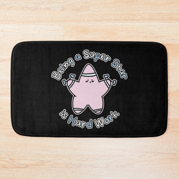 Item preview, Pink Super Star Hard Work (White Border) designed and sold by BLAAAAASK.
