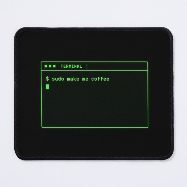 Item preview, Sudo Make Me Coffee Retro Terminal Programmer Tee designed and sold by GSideArtStore.
