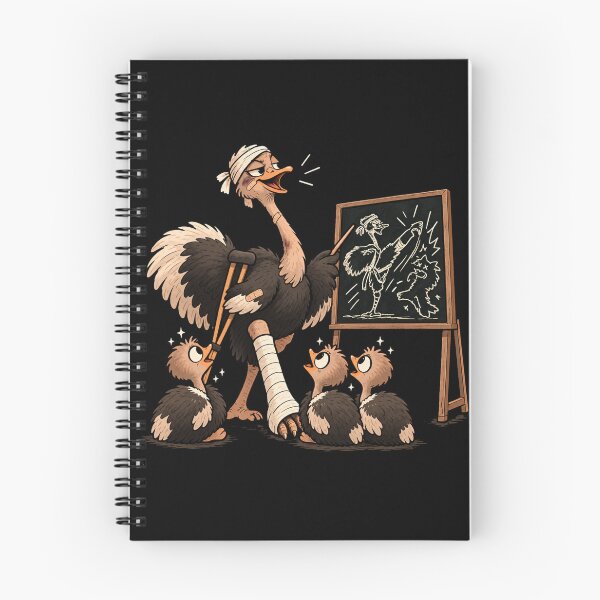 Item preview, Funny Ostrich Karate – Martial Arts Humor designed and sold by Jollivane Studio.