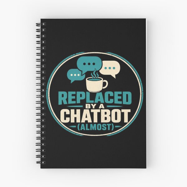 Item preview, Replaced By A Chatbot Almost Coffee Chat Bubbles Tee designed and sold by GSideArtStore.