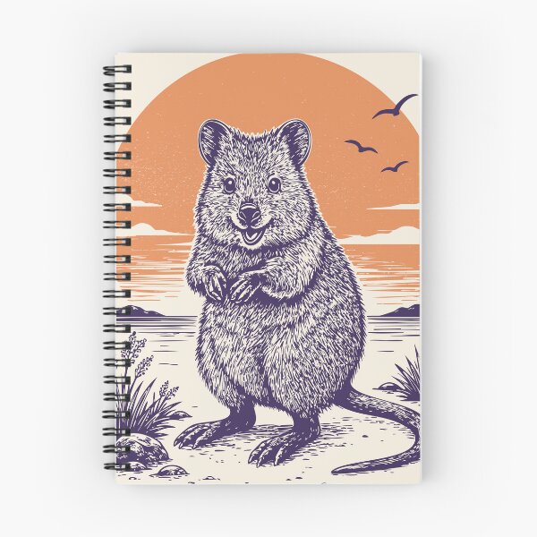 Item preview, Quokka Sunset: Vintage Coastal Wildlife, Australian National Park Style Graphic designed and sold by Aritxa.