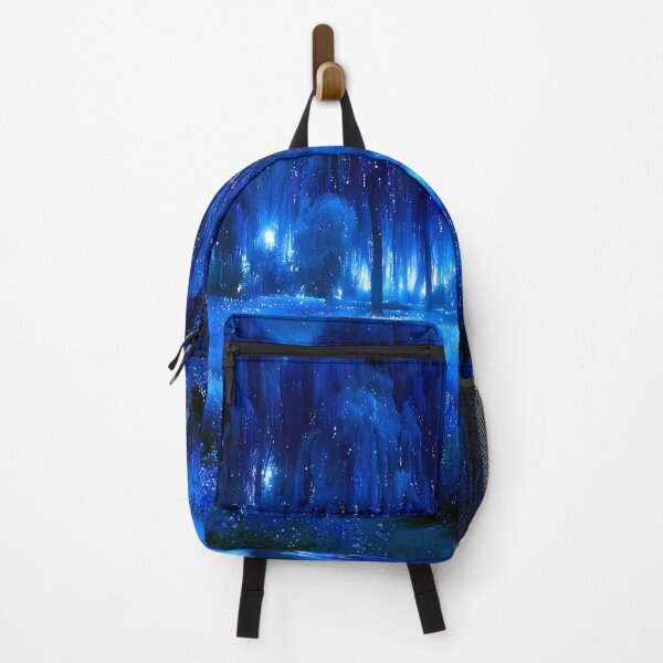 Item preview, Blue Glowing Winter Forest Fantasy Art designed and sold by Lunat1kk.