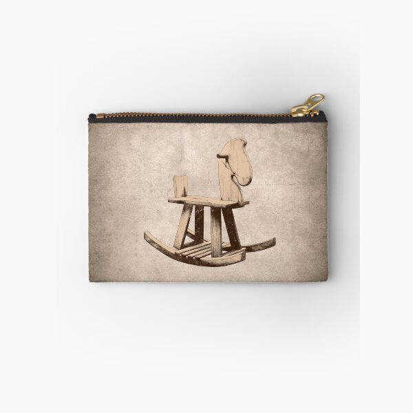 Item preview, Antique Wooden Rocking Horse Folk Toy Design Brown designed and sold by Ghoul Enterprises.