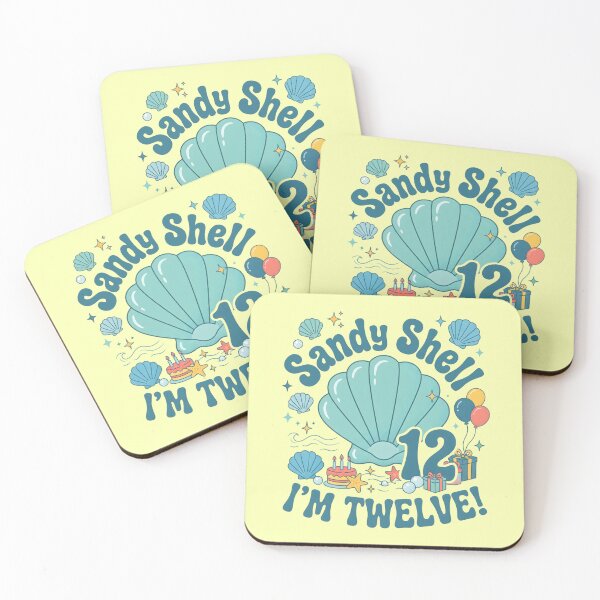 Item preview, Sandy Shell, I’m Twelve! 12th Birthday – Cute Seashell Beach Design designed and sold by Sea Gem.
