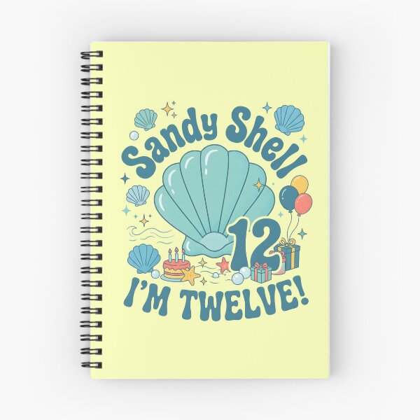 Item preview, Sandy Shell, I’m Twelve! 12th Birthday – Cute Seashell Beach Design designed and sold by Sea Gem.