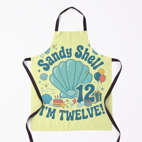 Item preview, Sandy Shell, I’m Twelve! 12th Birthday – Cute Seashell Beach Design designed and sold by Sea Gem.