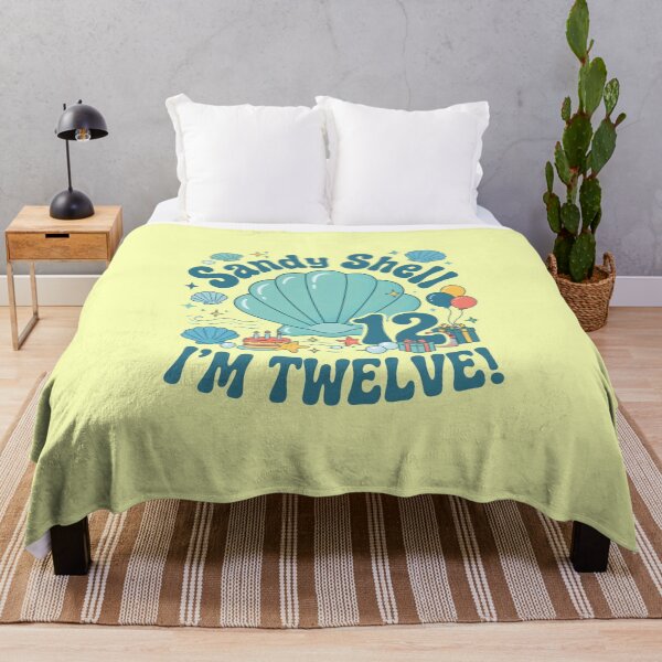 Item preview, Sandy Shell, I’m Twelve! 12th Birthday – Cute Seashell Beach Design designed and sold by Sea Gem.