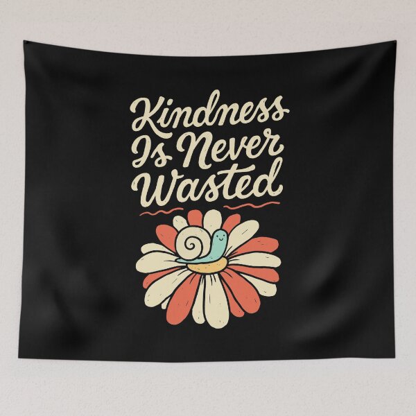 Item preview, Kindness Is Never Wasted Cute Snail Daisy Design designed and sold by Say It With Ink.