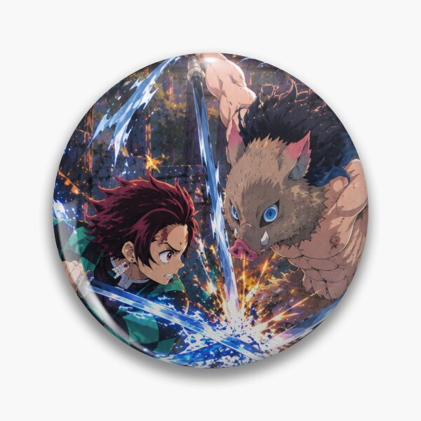 Item preview, Inosuke Vs Tanjiro designed and sold by jinwooo.