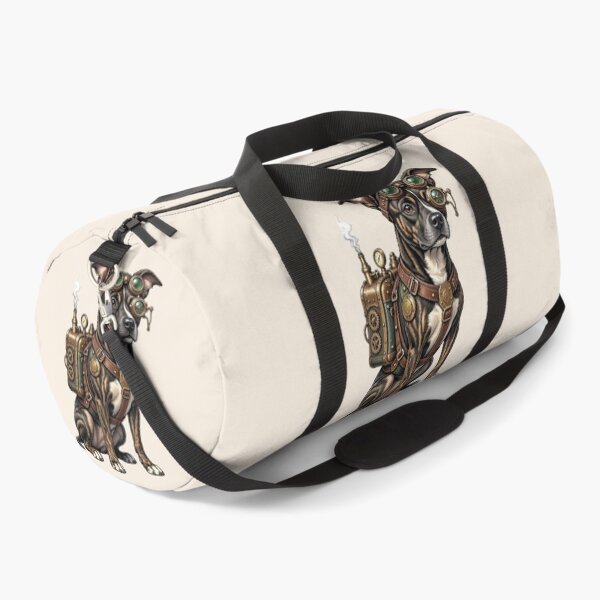 Item preview, Steampunk Dog – Mechanical Dog with Goggles and Gear Backpack designed and sold by SweetLilith.