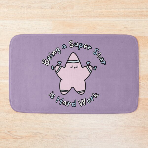 Item preview, Pink Super Star Hard Work (Purple Background) designed and sold by BLAAAAASK.