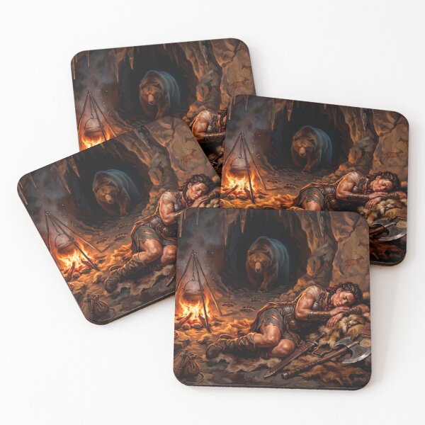 Item preview, Sleeping Warrior and the Approaching Bear designed and sold by VALKYRAART53.