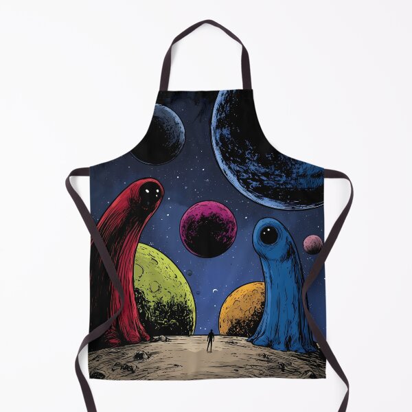 Item preview, Cosmic Giant Alien Entities Space Landscape Art designed and sold by Lunat1kk.