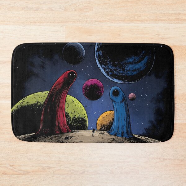 Item preview, Cosmic Giant Alien Entities Space Landscape Art designed and sold by Lunat1kk.