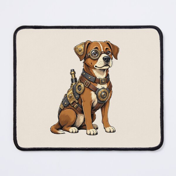 Item preview, Steampunk Dog – Mechanical Dog with Monocle designed and sold by SweetLilith.