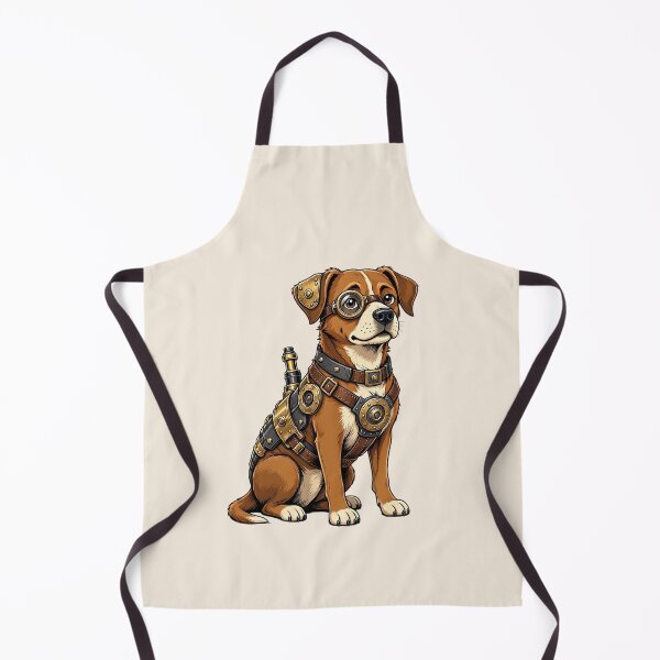 Item preview, Steampunk Dog – Mechanical Dog with Monocle  designed and sold by SweetLilith.