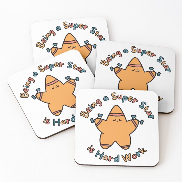 Item preview, Orange Super Star Hard Work (No Background) designed and sold by BLAAAAASK.