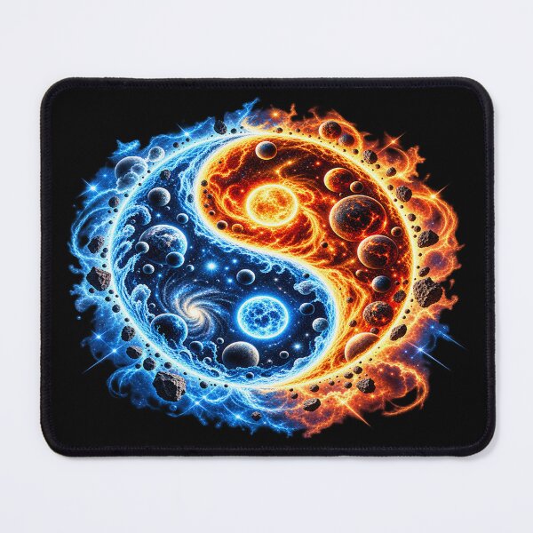 Item preview, Cosmic Yin Yang – Fire and Ice Balance designed and sold by TroviTutto.