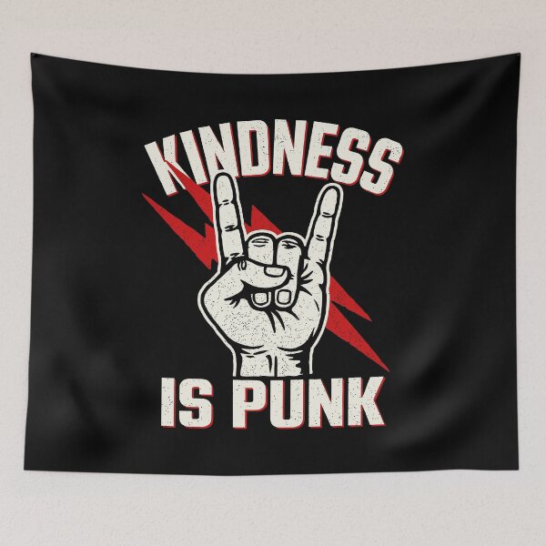 Item preview, Kindness Is Punk Rock Hand Electric Lightning designed and sold by Say It With Ink.