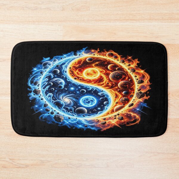 Item preview, Cosmic Yin Yang – Fire and Ice Balance designed and sold by TroviTutto.