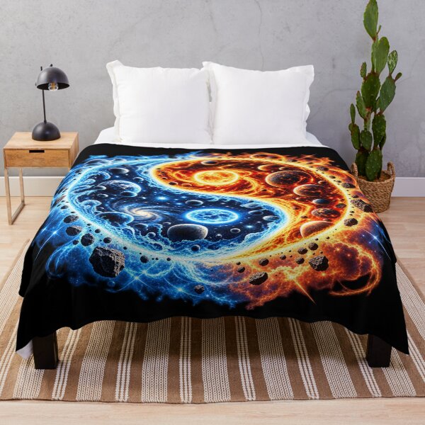 Item preview, Cosmic Yin Yang – Fire and Ice Balance designed and sold by TroviTutto.
