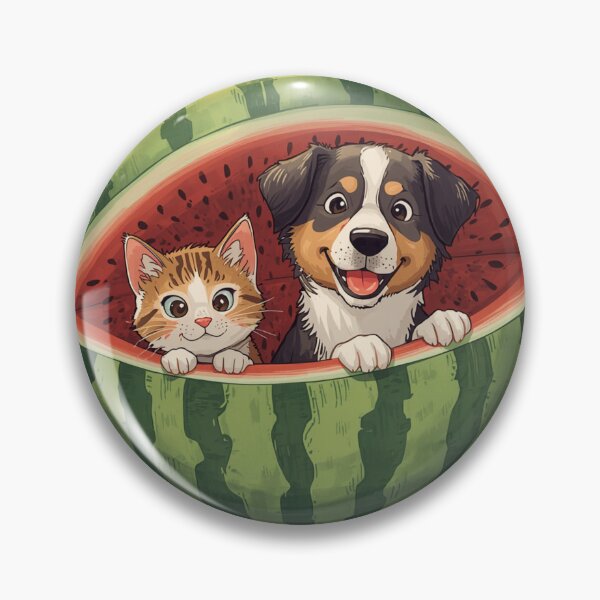 Item preview, Watermelon Cat and Dog designed and sold by etyfromme.
