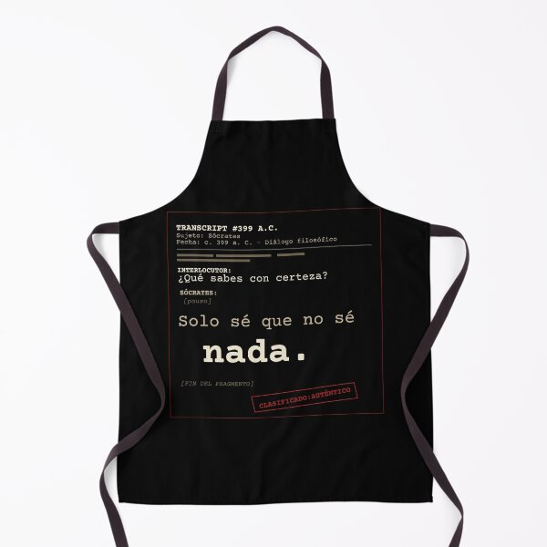 Item preview, I only know that I know nothing. Socrates - Dark Transcript (Spanish) designed and sold by Will-to-Power.