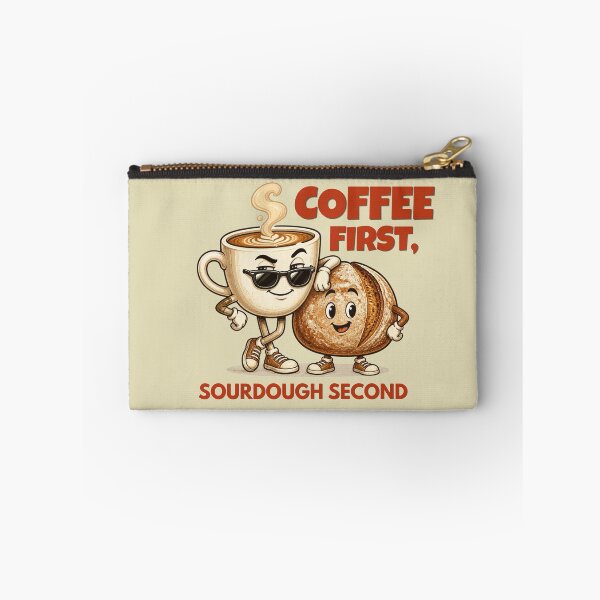 Item preview, Coffee First Sourdough Second Funny Baker Coffee Sticker designed and sold by KaBaRen.