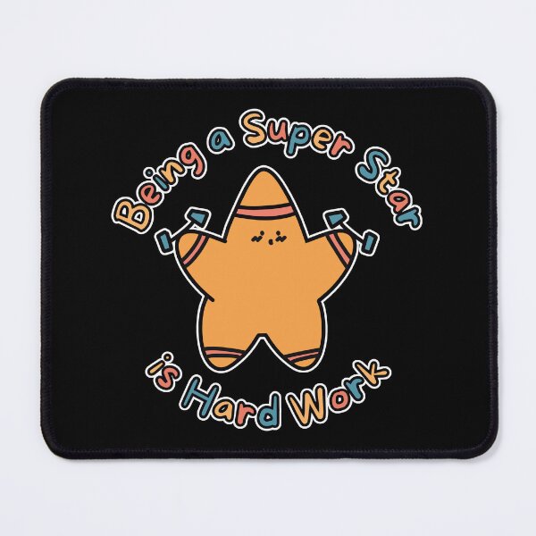 Item preview, Orange Super Star Hard Work (White Border) designed and sold by BLAAAAASK.