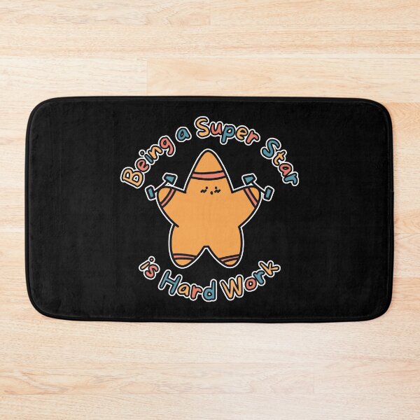 Item preview, Orange Super Star Hard Work (White Border) designed and sold by BLAAAAASK.