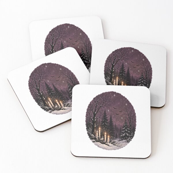 Item preview, Gothmas Black Trees Winter Illustration designed and sold by Inkworksbyshery.