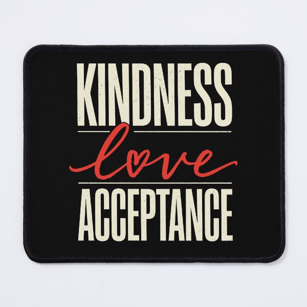 Item preview, Kindness Love Acceptance Bold Vintage Graphic designed and sold by Say It With Ink.
