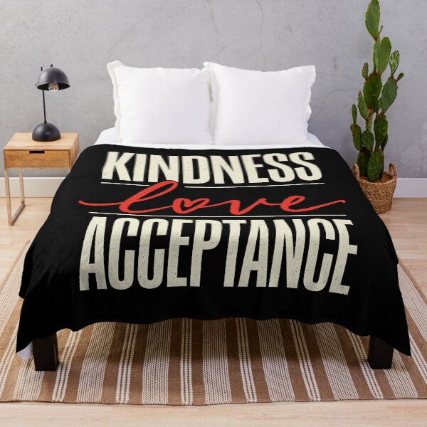 Item preview, Kindness Love Acceptance Bold Vintage Graphic designed and sold by Say It With Ink.