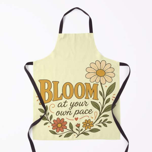 Item preview, Bloom At Your Own Pace Retro Cottagecore Daisy Floral Quote designed and sold by QCena.