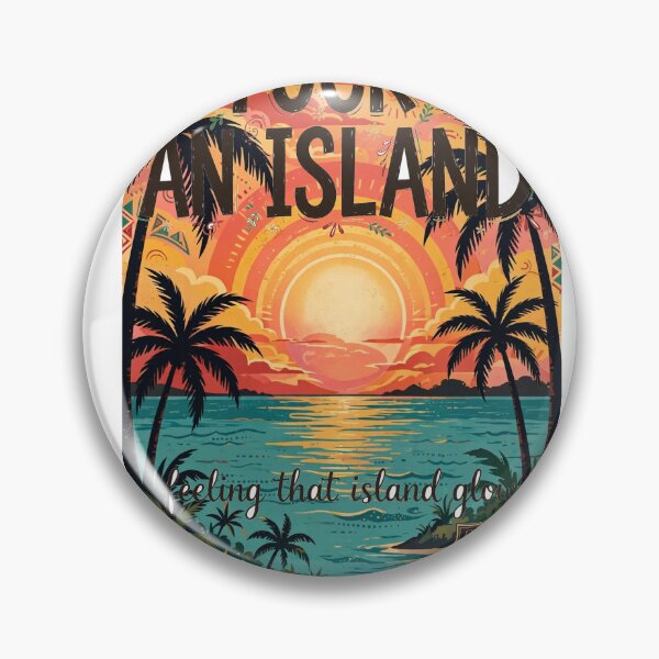 Item preview, Stuck on an Island — Feeling That Island Glow, Tropical Sunset Souvenir designed and sold by FitEnvy.