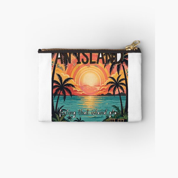 Item preview, Stuck on an Island — Feeling That Island Glow, Tropical Sunset Souvenir designed and sold by FitEnvy.