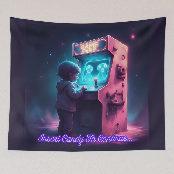 Item preview, Insert Candy To Continue - Retro Arcade Halloween designed and sold by soin10s-designs.