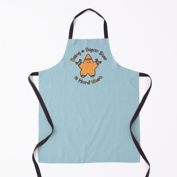 Item preview, Orange Super Star Hard Work (Blue Background) designed and sold by BLAAAAASK.
