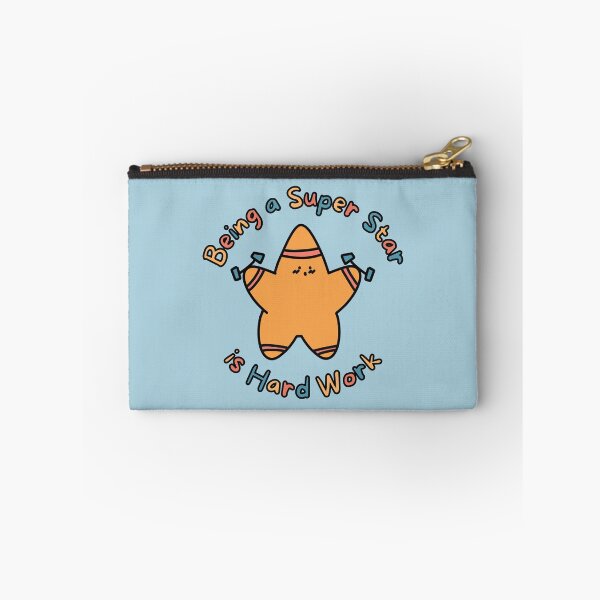 Item preview, Orange Super Star Hard Work (Blue Background) designed and sold by BLAAAAASK.