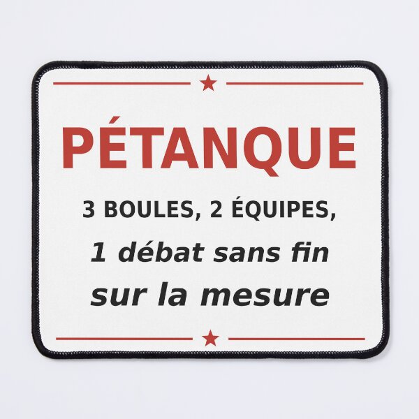 Item preview, Pétanque, an endless debate on measurement designed and sold by zodka.
