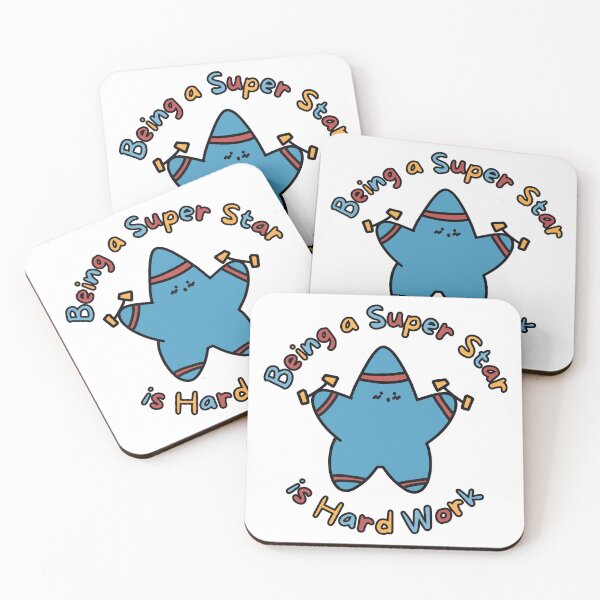 Item preview, Blue Super Star Hard Work (No Background) designed and sold by BLAAAAASK.