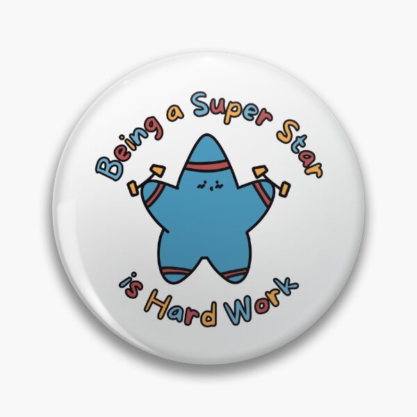 Item preview, Blue Super Star Hard Work (No Background) designed and sold by BLAAAAASK.