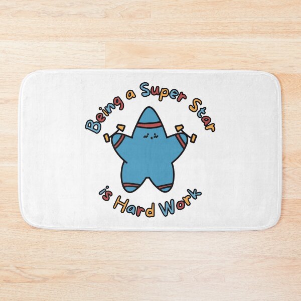 Item preview, Blue Super Star Hard Work (No Background) designed and sold by BLAAAAASK.
