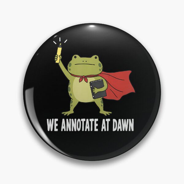 Item preview, We Annotate At Dawn Teacher Humor Grading Papers Frog designed and sold by snailslowdance.