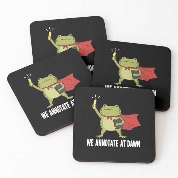 Item preview, We Annotate At Dawn Teacher Humor Grading Papers Frog designed and sold by snailslowdance.