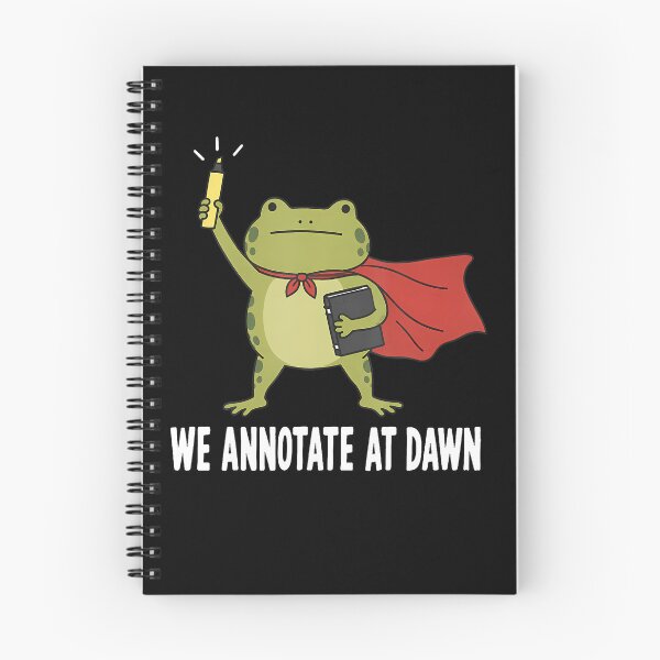 Item preview, We Annotate At Dawn Teacher Humor Grading Papers Frog designed and sold by snailslowdance.